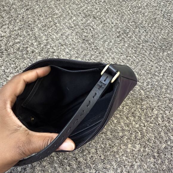 ETIENNE AIGNER Mini Small Handbag Purse Black Leather Y2K - Picture 6 of 7